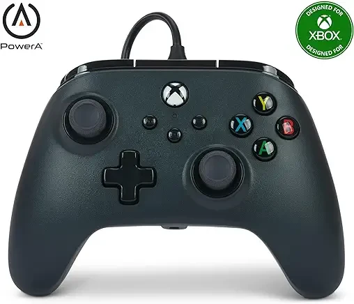 PowerA Wired Controller For Xbox Series X|S - Black, Gamepad, Video Game Controller Works with Xbox One